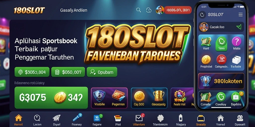 Tampilan menarik dan informatif dari gameplay Sportsbook 180SLOT.