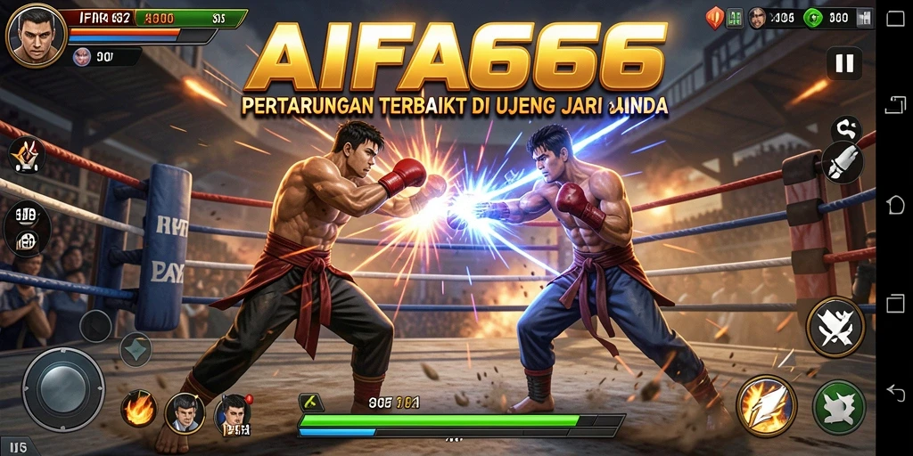 Tampilan seru dari pertarungan karakter dalam AIFA66.