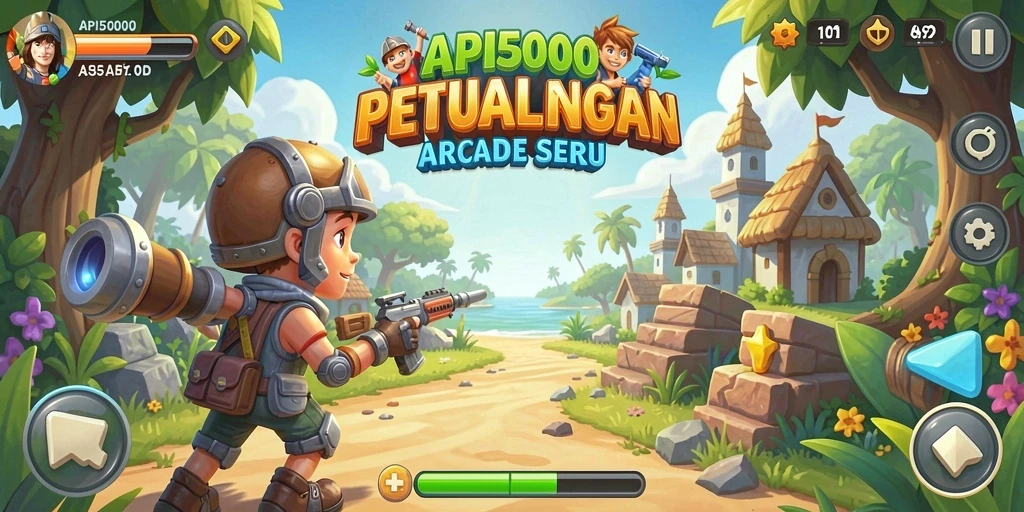 Tampilan gameplay seru di API5000 penuh tantangan.