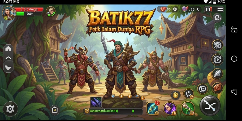 Tampilan gameplay menakjubkan dalam BATIK77 yang penuh aksi.