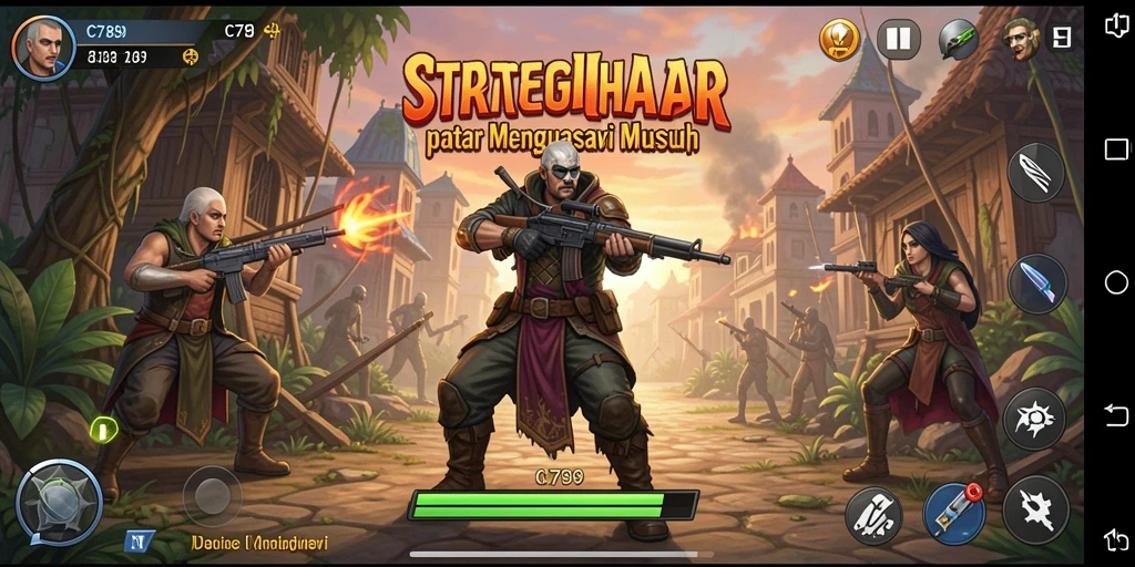 Tampilan permainan C789 yang dinamis dan penuh strategi.