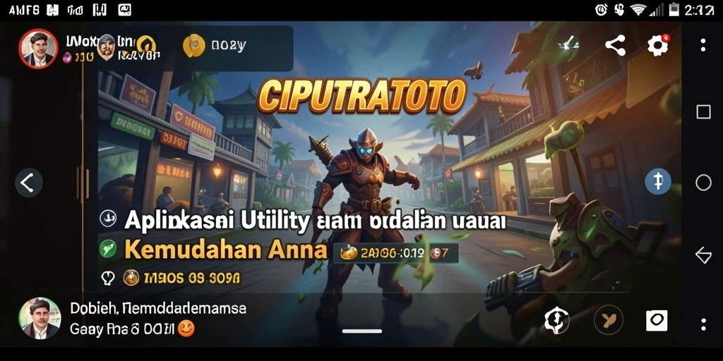 Tampilan antarmuka CIPUTRATOTO yang user-friendly dan menarik.