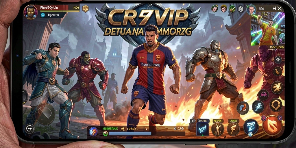 Tampilan dinamis dalam gameplay <strong>CR7VIP</strong> yang memikat dan penuh aksi.