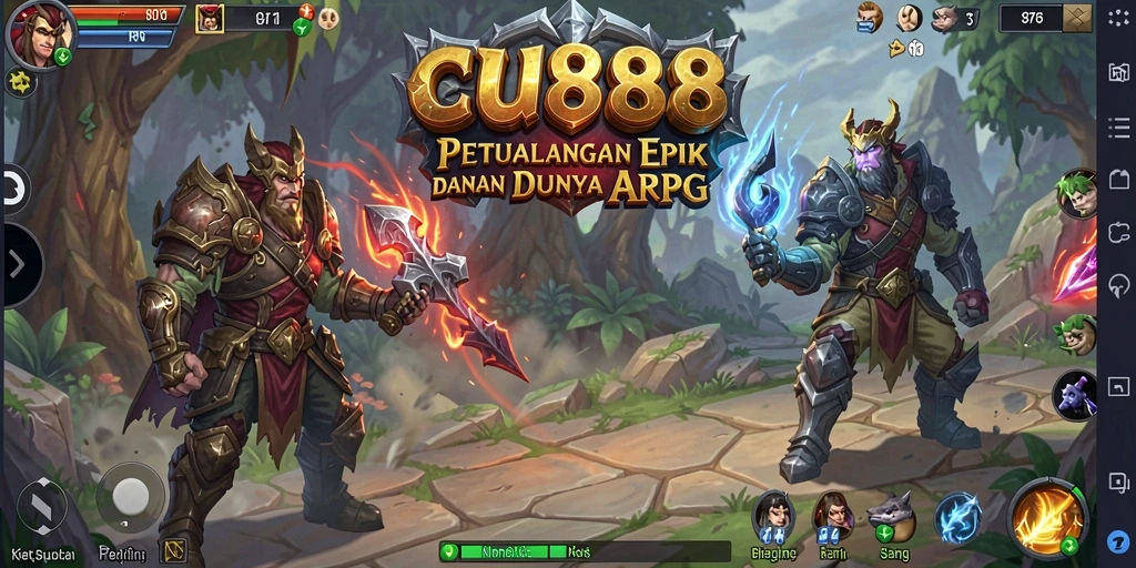Screenshot utama CU888 menampilkan aksi seru gameplay ARPG yang menegangkan.