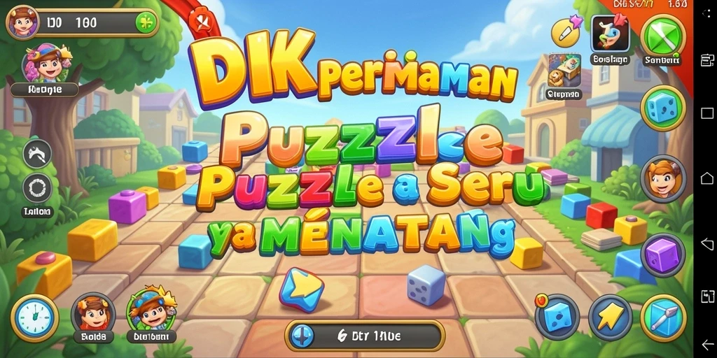 Screenshot utama DKK menampilkan gameplay seru dan beragam teka-teki.