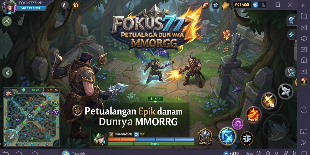 Tangkapan layar FOKUS777 menampilkan petualangan seru dalam dunia MMORPG.