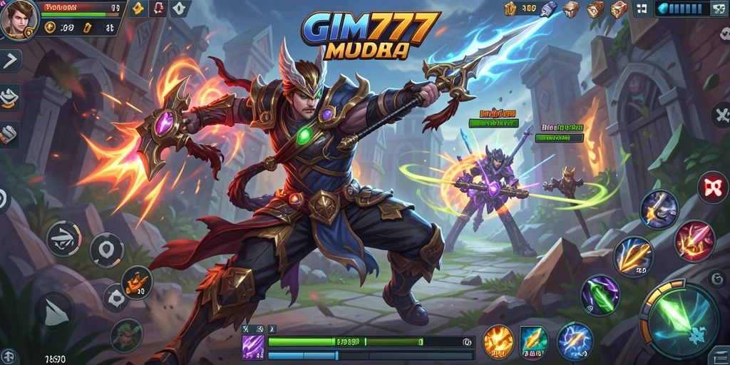 Gameplay epik di arena pertarungan GIM777 yang menegangkan.