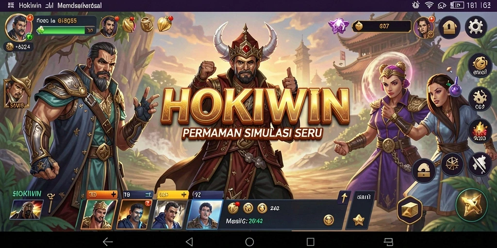 Tampilan gameplay seru dan menantang di HOKIWIN.