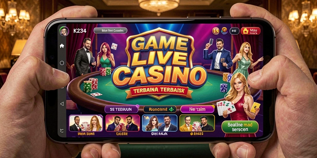 Screenshot gameplay K234 menunjukkan suasana Live Casino yang nyata.