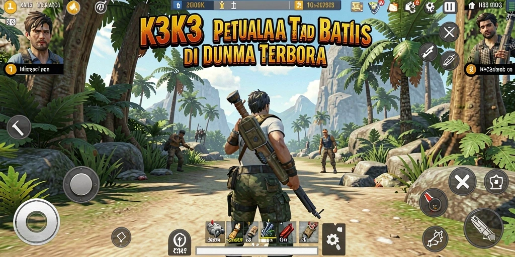 Gameplay K3K3 yang seru di dunia terbuka.