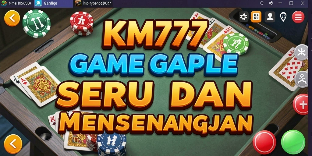 Tampilan gameplay Gaple yang menarik dan interaktif di KM777.