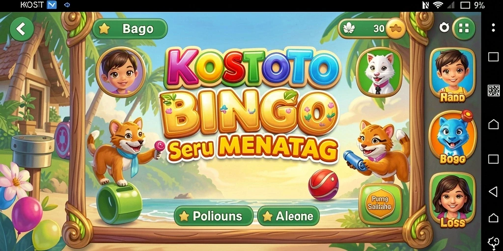 Gameplay seru di KOSTOTO dengan grafis menarik.