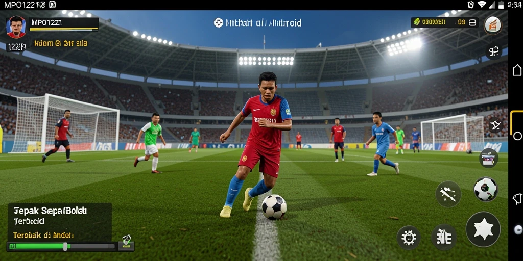 Tampilan gameplay MPO1221 yang mendebarkan dan penuh aksi sepak bola.