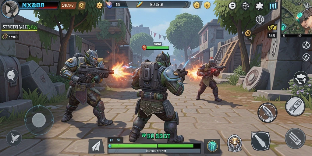 Tampilan gameplay SLG yang mendebarkan dan strategis.