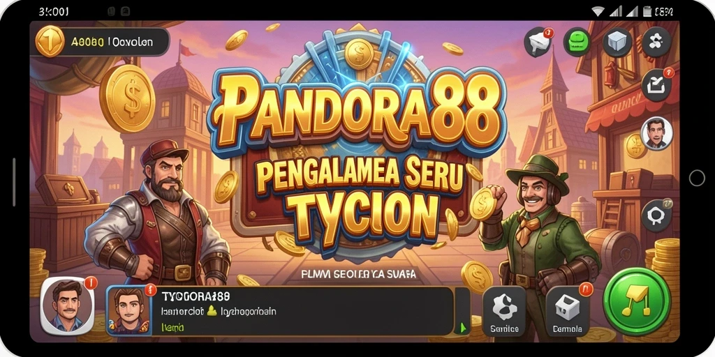 Gameplay seru PANDORA88 dengan elemen Tycoon yang menarik.