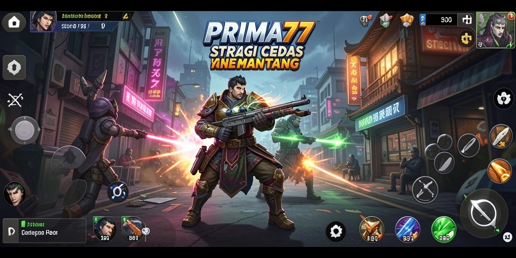 Tampilan gameplay menegangkan dalam PRIMA77 yang penuh strategi.