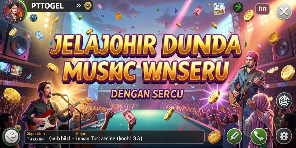 Tampilan seru gameplay PTTOGEL dengan musik interaktif.
