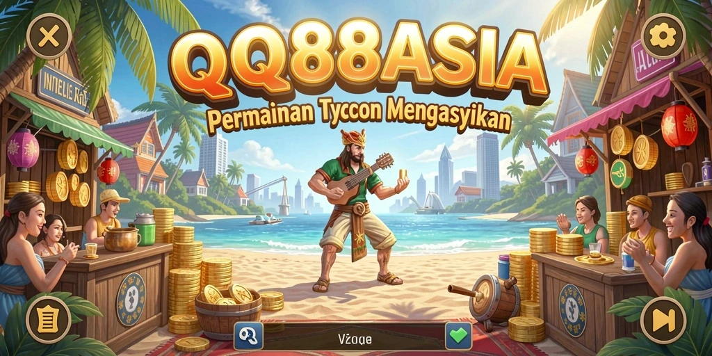 Tampilan gameplay <strong>QQ88ASIA</strong> yang menampilkan kebangkitan bisnis yang sukses.