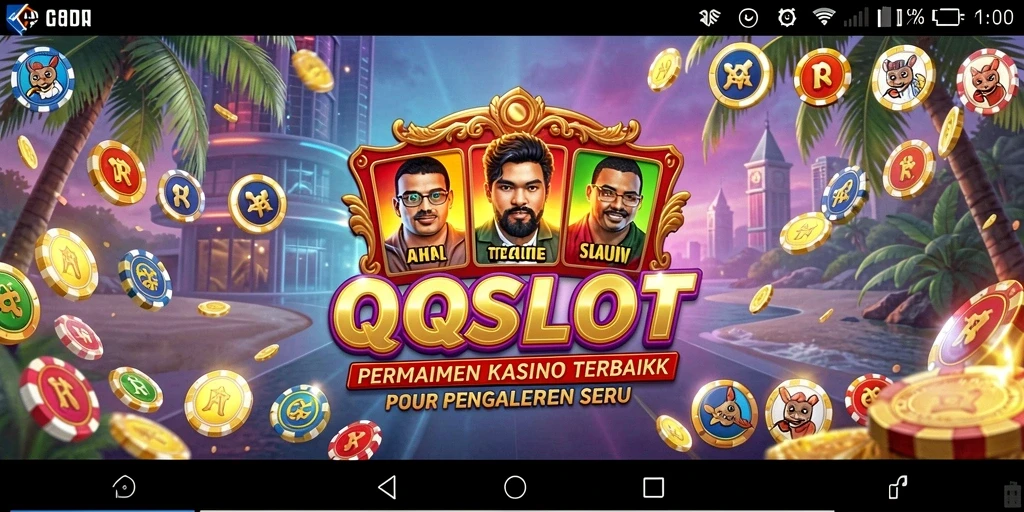 Screenshot QQSLOT menampilkan gameplay kasino yang mendebarkan.