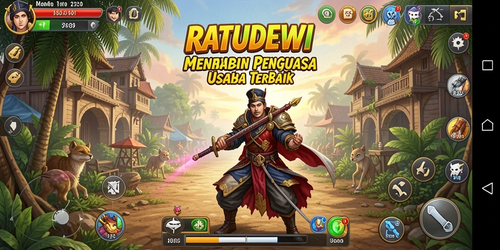 Tampilan gameplay menarik dari RATUDEWI yang penuh tantangan.