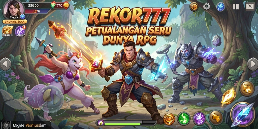 Tampilan gameplay seru di dunia petualangan RPG yang mendebarkan.