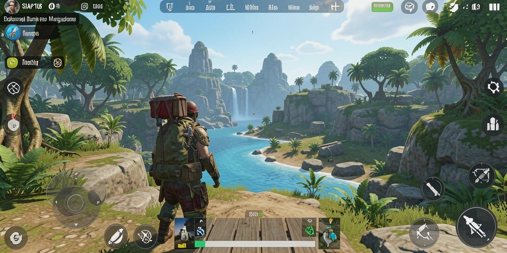 Menggambarkan aksi dinamis dalam dunia Open World SIAP108.