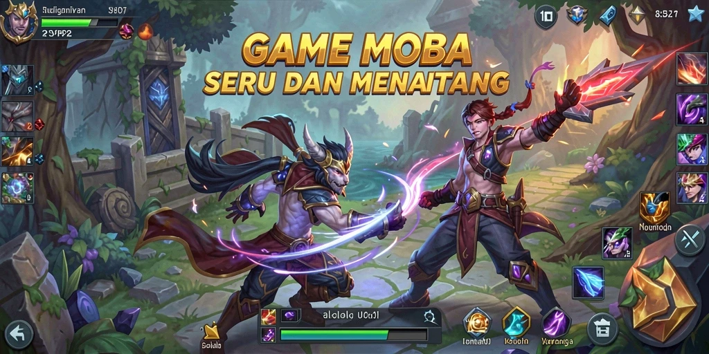 Tampilan gameplay menarik dari SVIP2 dalam pertarungan MOBA.
