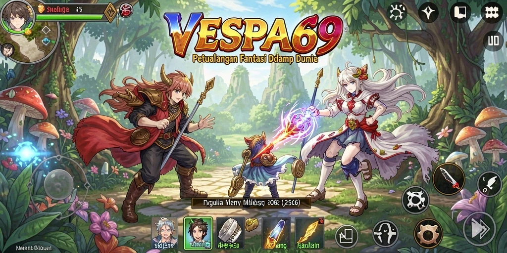 Tampilan menakjubkan dari gameplay VESPA69 yang memukau.