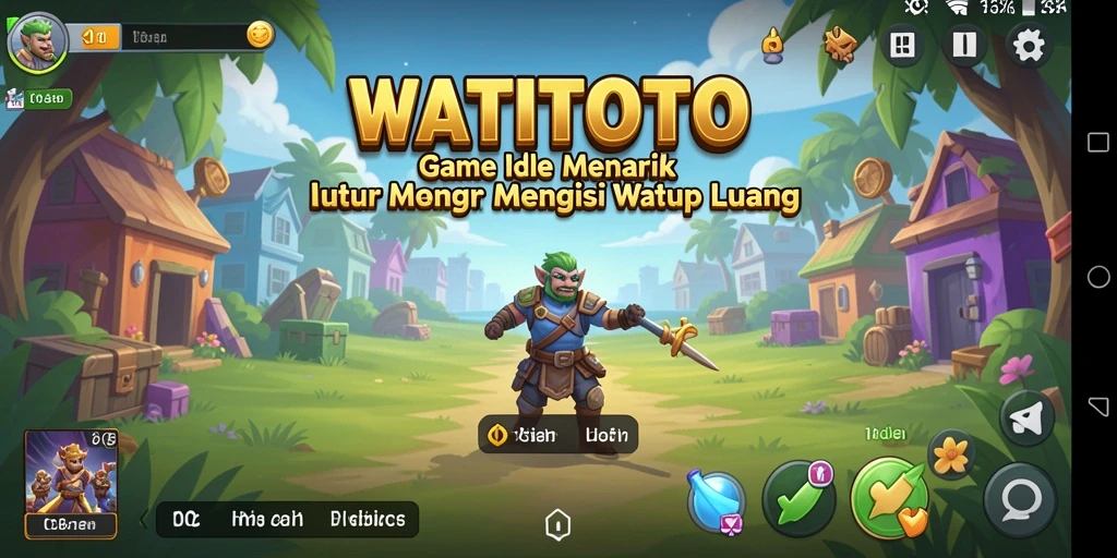 Gameplay WATITOTO yang menawan dengan karakter beraksi.