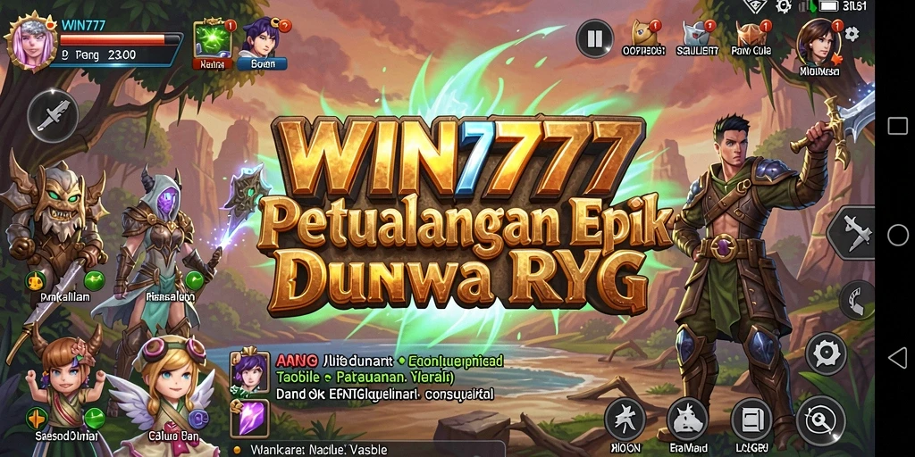 Tampilan gameplay <strong>WIN777</strong> yang memukau dengan pertarungan seru dan karakter yang beragam.