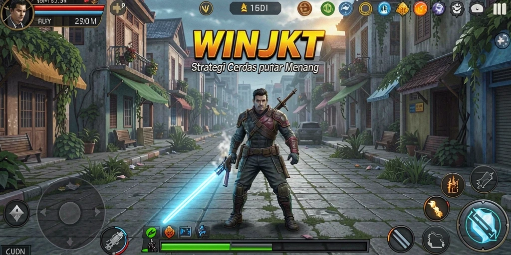 Tampilan gameplay menarik dan menantang dalam WINJKT.