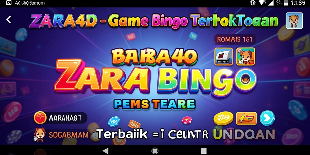 Tampilan gameplay Bingo yang seru dan menarik di ZARA4D.