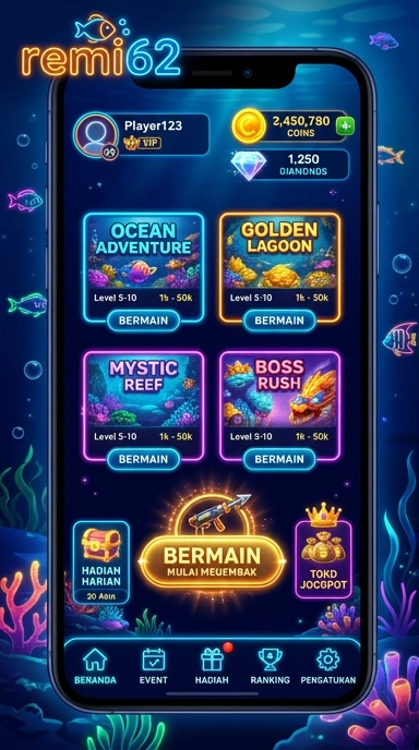 Fitur pencarian aplikasi yang cepat dan efisien di remi62.