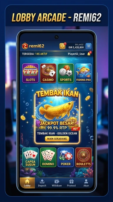 Halaman unduhan aplikasi remi62 yang informatif dan terorganisir.